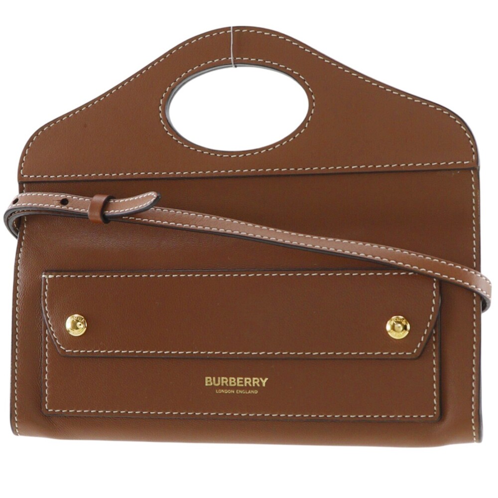 Burberry Pocket Tote Leather Mini